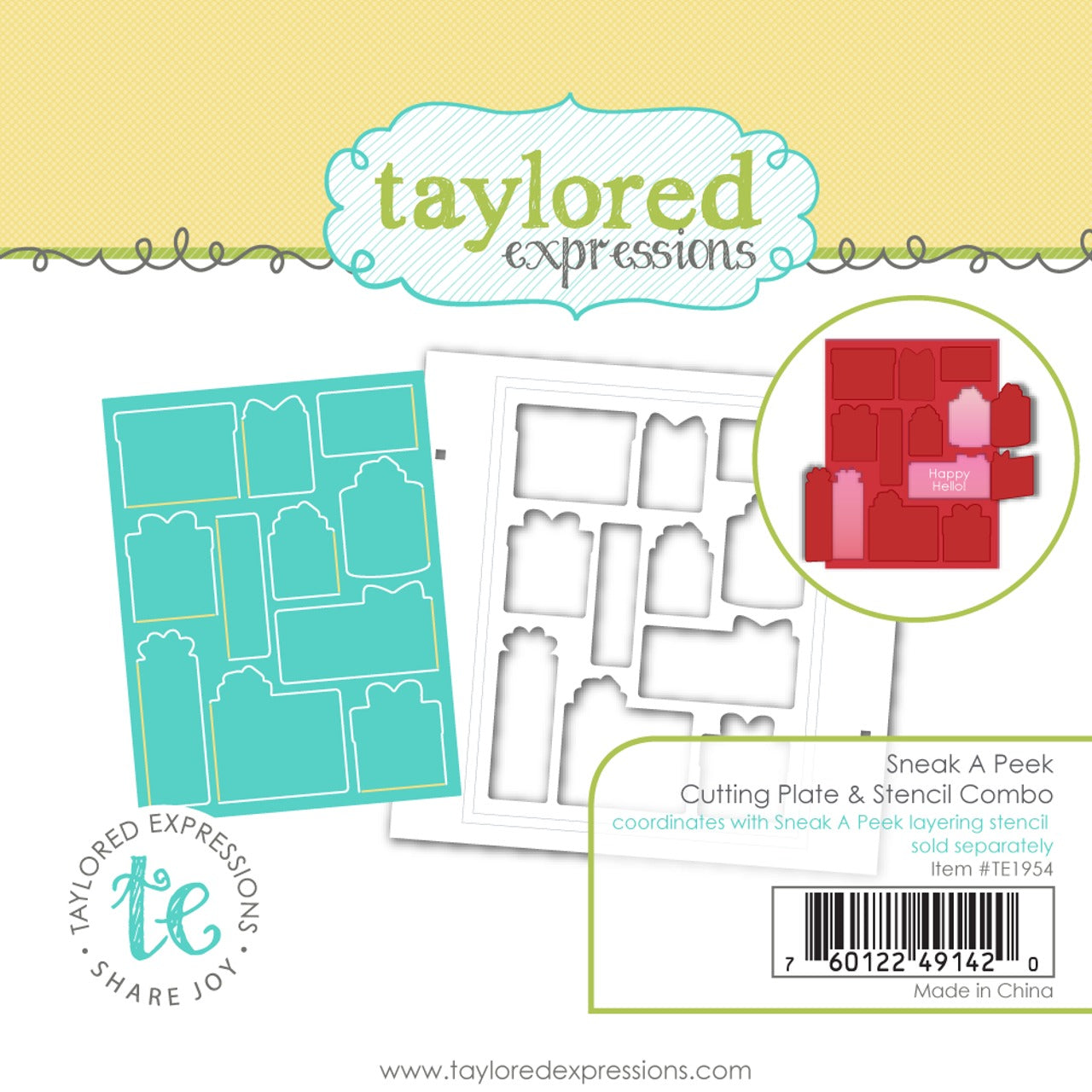 Sneak a Peek Cutting Plate & Stencil Combo