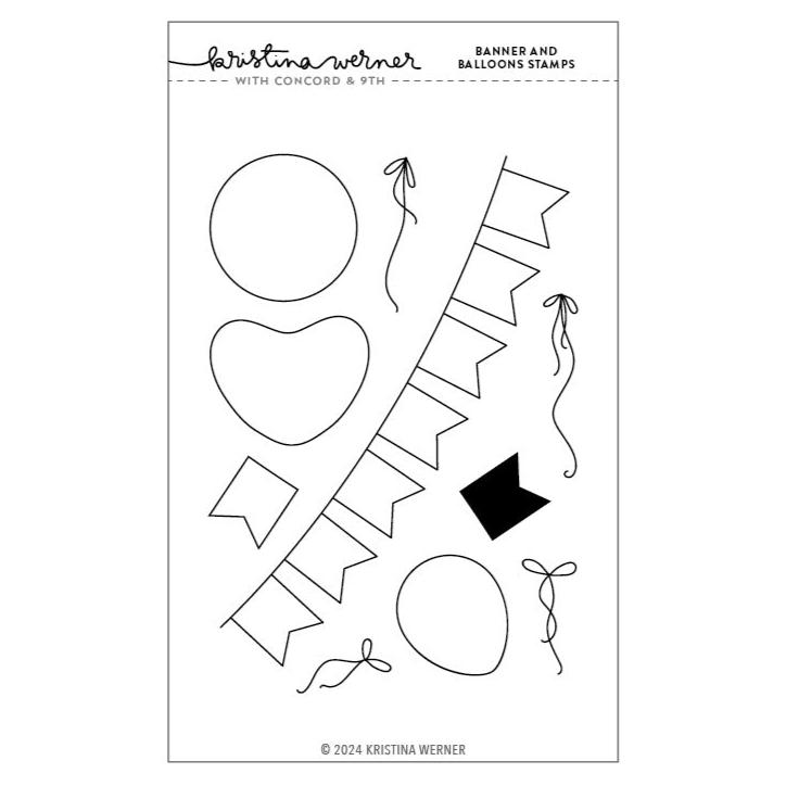 Banner and Balloons Stamp Set