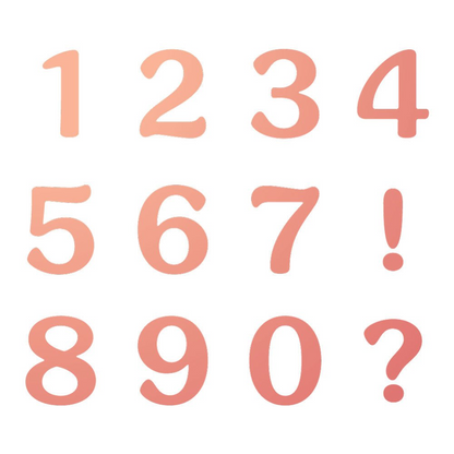 Bee Playful Numbers Honey Cuts