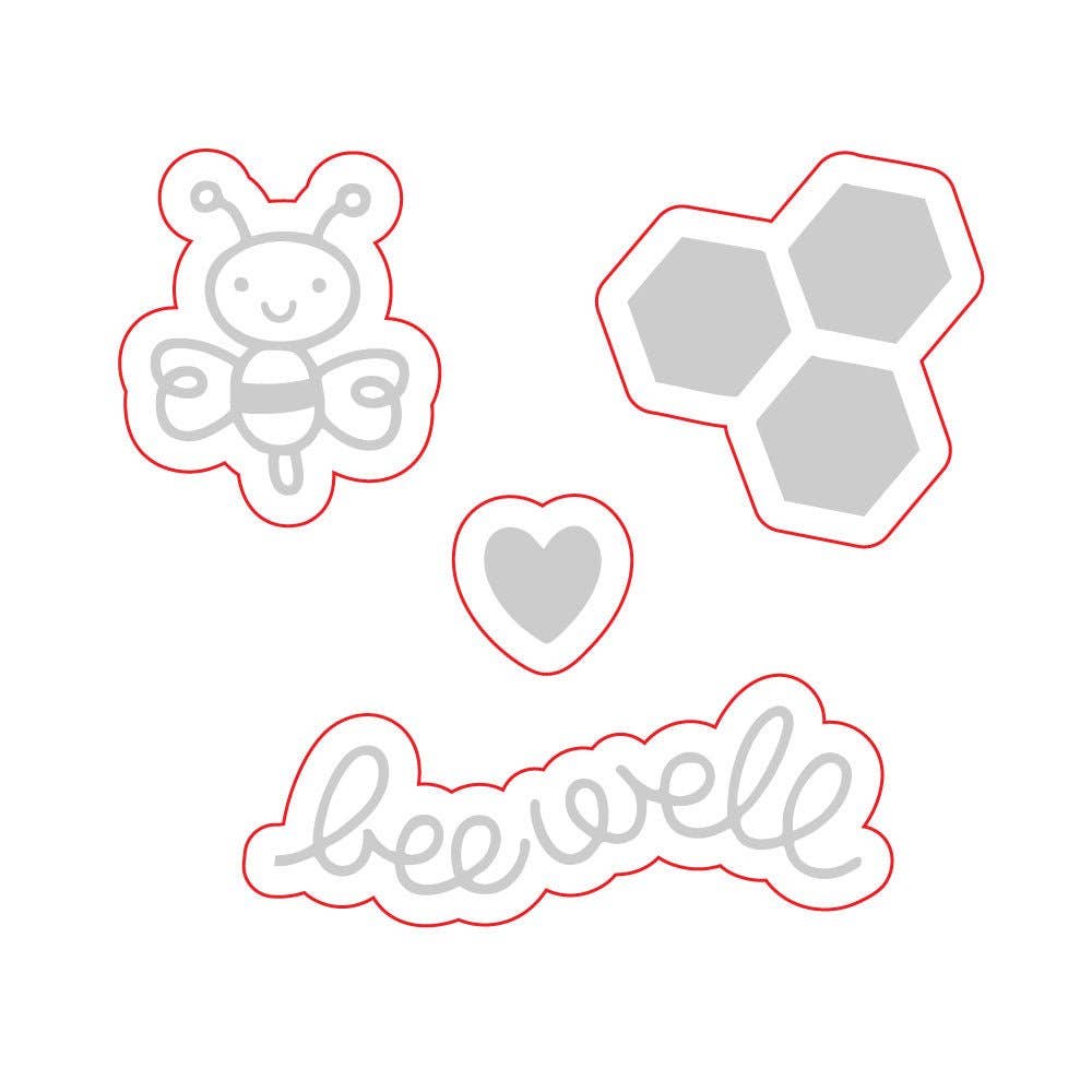 Bee Well Honey Cuts Paper Smooches