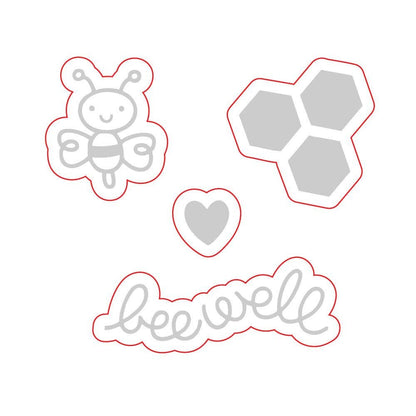 Bee Well Honey Cuts Paper Smooches