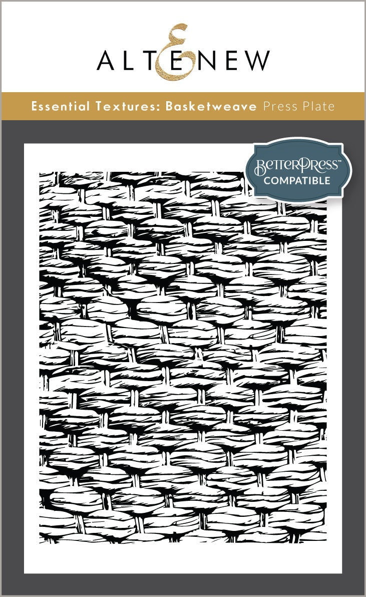Essential Textures: Basketweave Press Plate