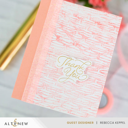 Essential Textures: Basketweave Press Plate