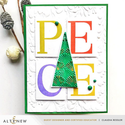 Festive Triangles Press Plate