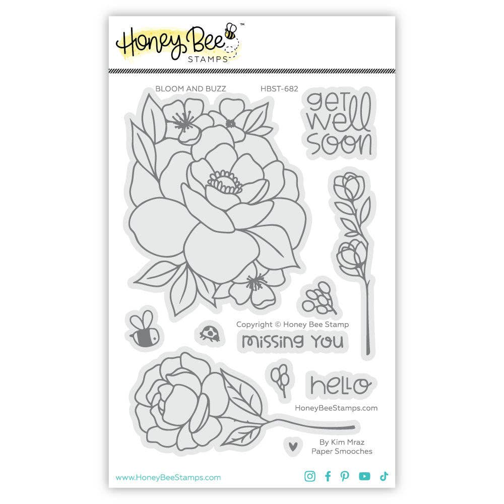 Bloom And Buzz Stamp Set by Paper Smooches