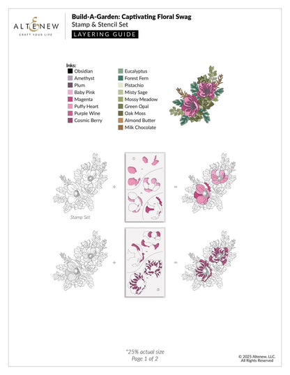 Build-A-Garden: Captivating Floral Swag Add-on Dies