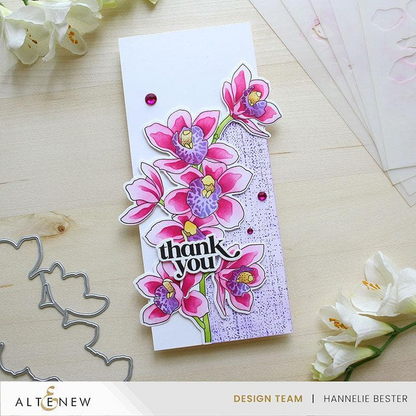 Build-A-Garden: Alluring Orchids Stamp & Stencil
