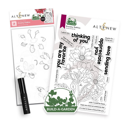 Build-A-Garden: Dreamy Dahlias Stamp & Stencils