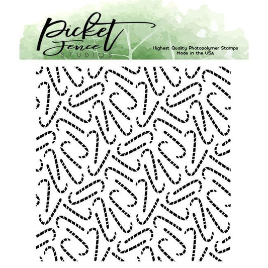 Candy Canes Background Stamp