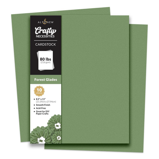 Crafty Necessities 8.5x11 Cardstock: Forest Glades