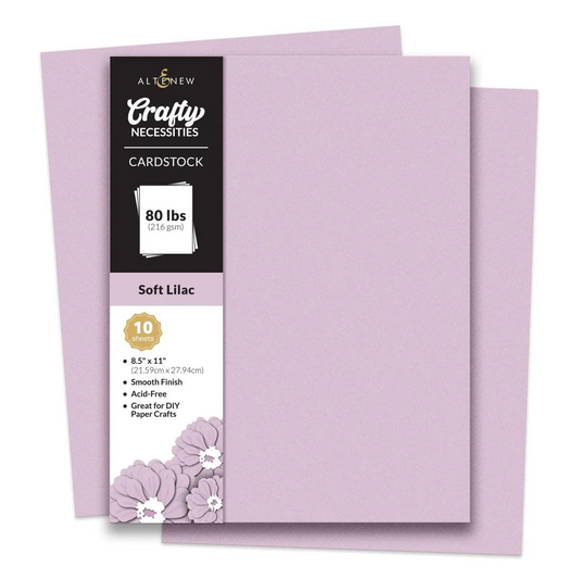 Crafty Necessities 8.5x11 Cardstock: Soft Lilac