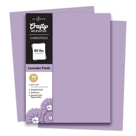 Crafty Necessities 8.5x11 Cardstock: Lavender Fields
