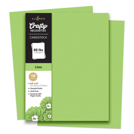 Crafty Necessities 8.5x11 Cardstock: Lime