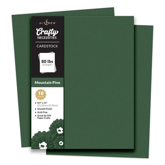 Crafty Necessities 8.5x11 Cardstock: Mountain Pine