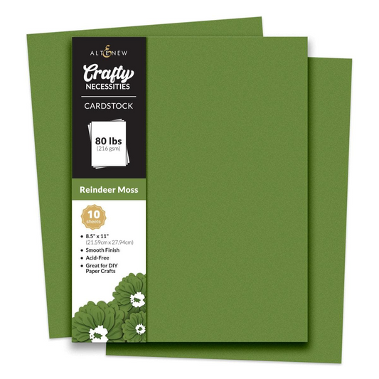 Crafty Necessities 8.5x11 Cardstock: Reindeer Moss