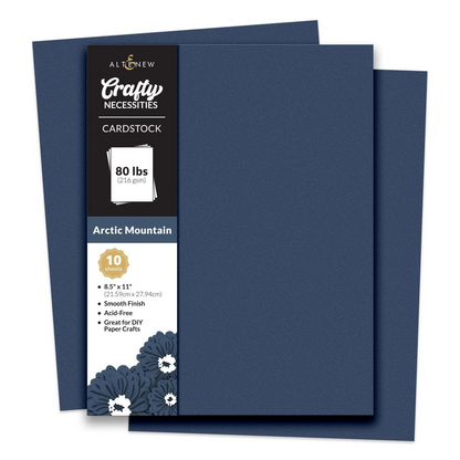 Crafty Necessities 8.5 x 11 Cardstock: Arctic Mountain