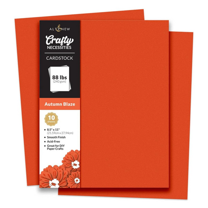 Crafty Necessities 8.5x11 Cardstock: Autumn Blaze