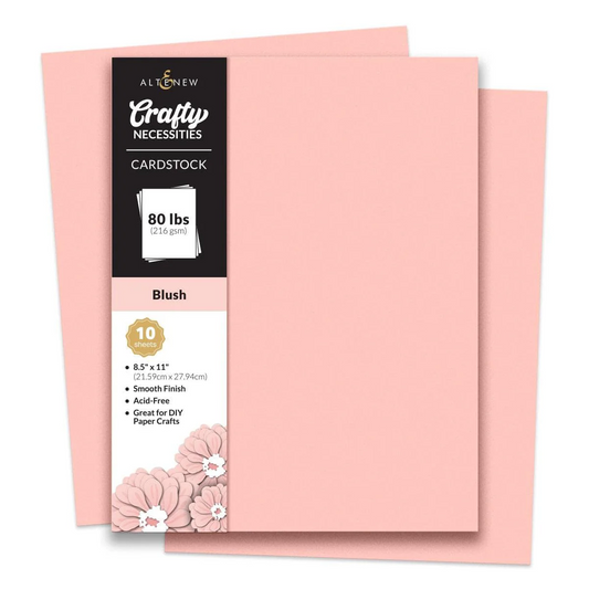 Crafty Necessities 8.5x11 Cardstock: Blush