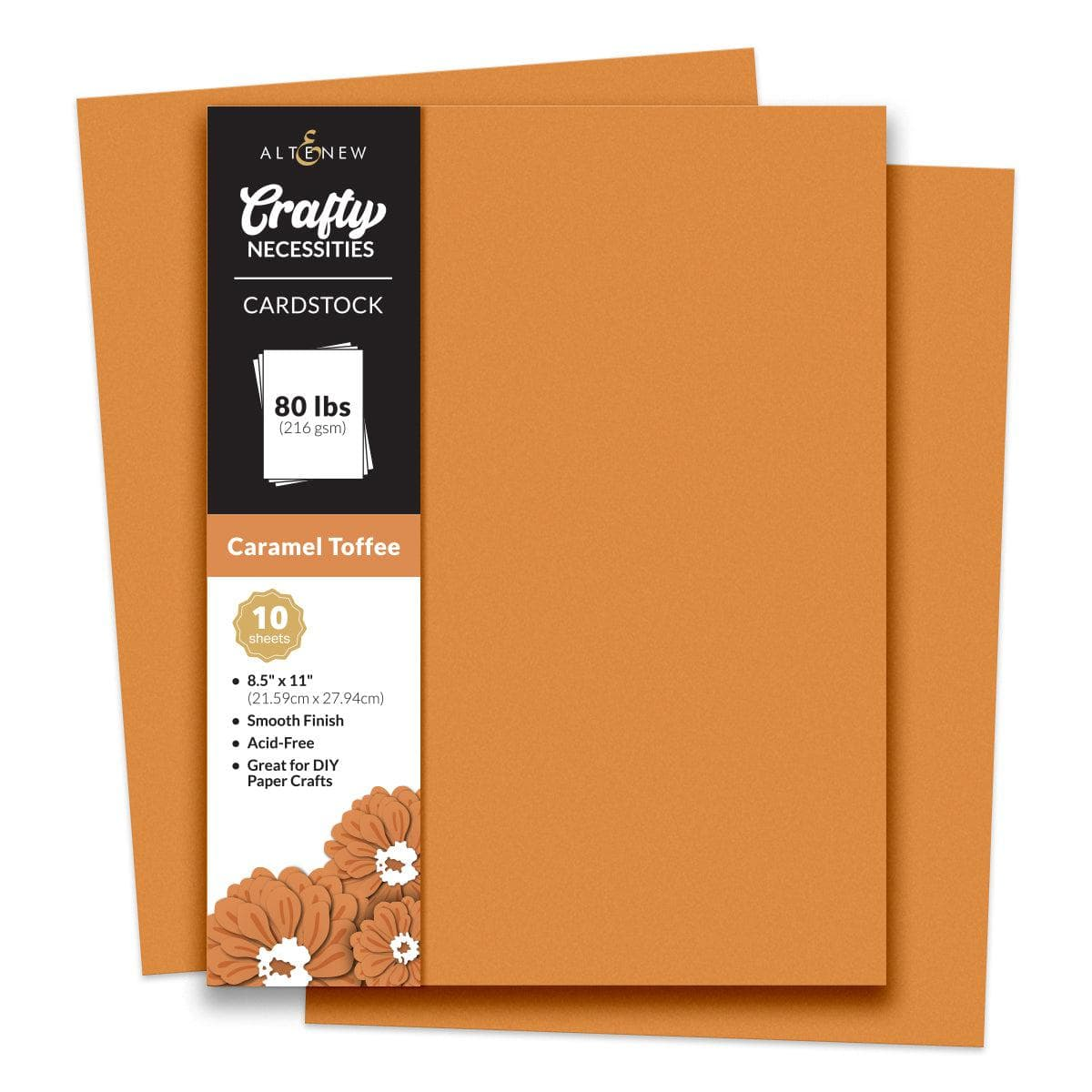 Crafty Necessities 8.5 x 11 Cardstock: Caramel Toffee  