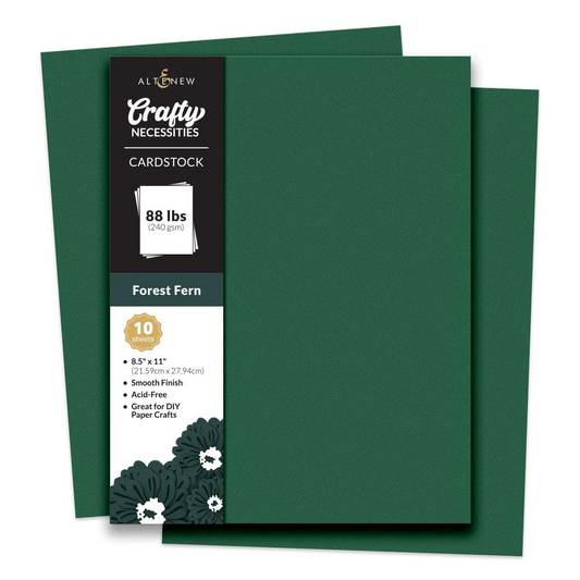 Crafty Necessities 8.5x11 Cardstock: Forest Fern