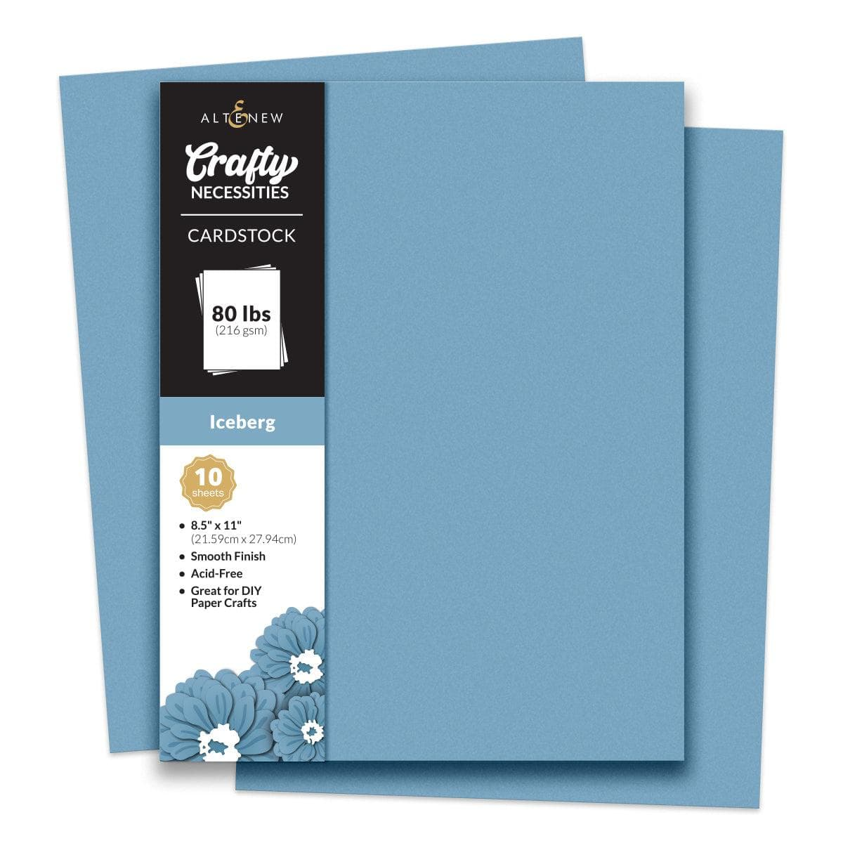 Crafty Necessities 8.5 x 11 Cardstock: Iceberg