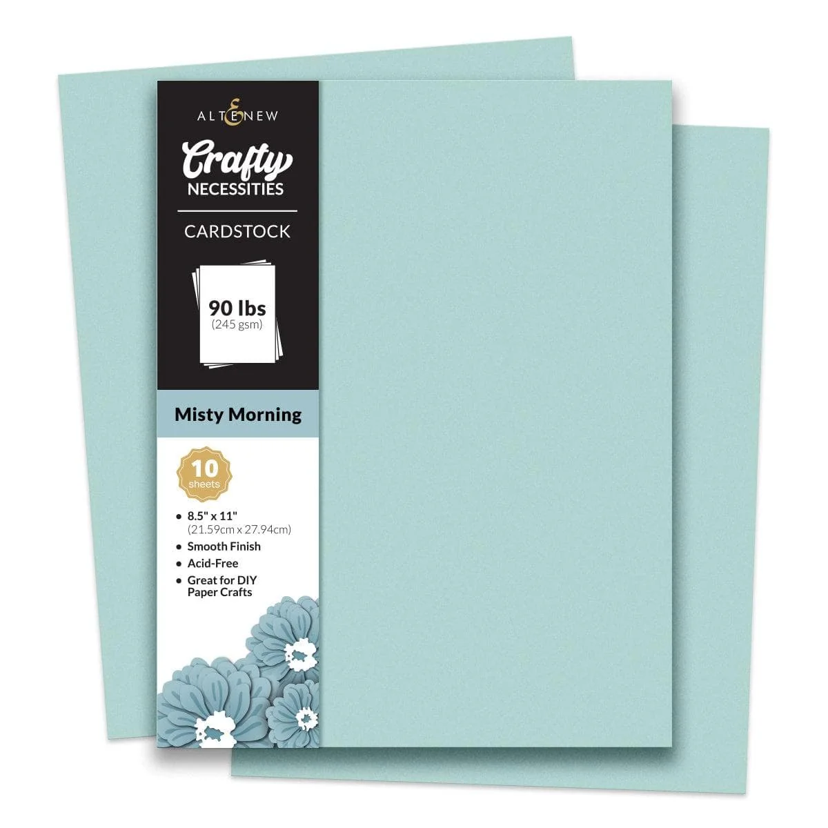 Crafty Necessities 8.5 x 11 Cardstock Misty Morning