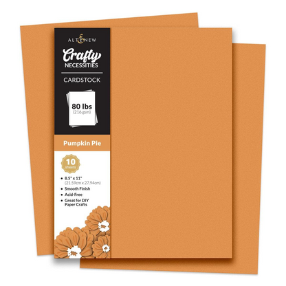 Crafty Necessities 8.5x11 Cardstock: Pumpkin Pie