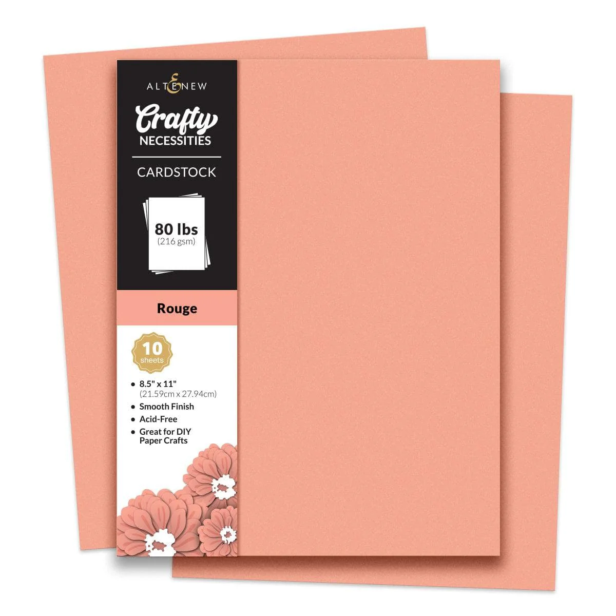 Crafty Necessities 8.5x11 Cardstock: Rouge