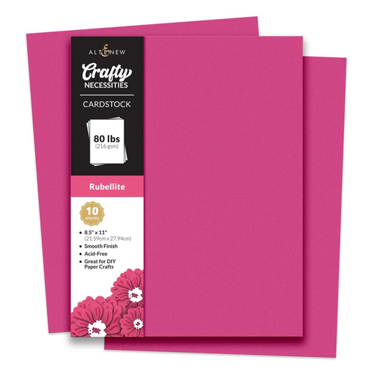 Crafty Necessities 8.5x11 Cardstock: Rubellite