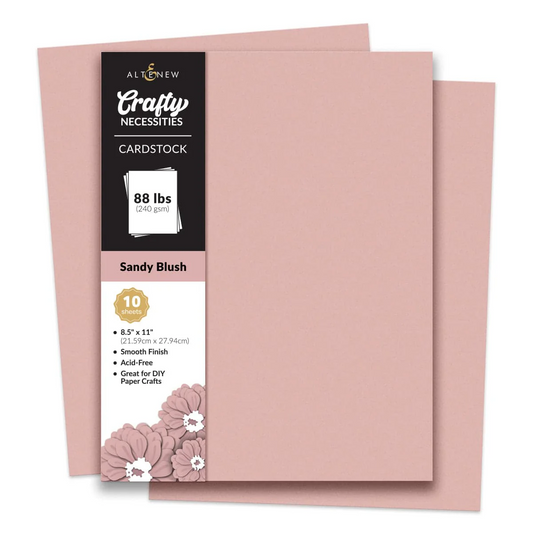 Crafty Necessities 8.5x11 Cardstock: Sandy Blush