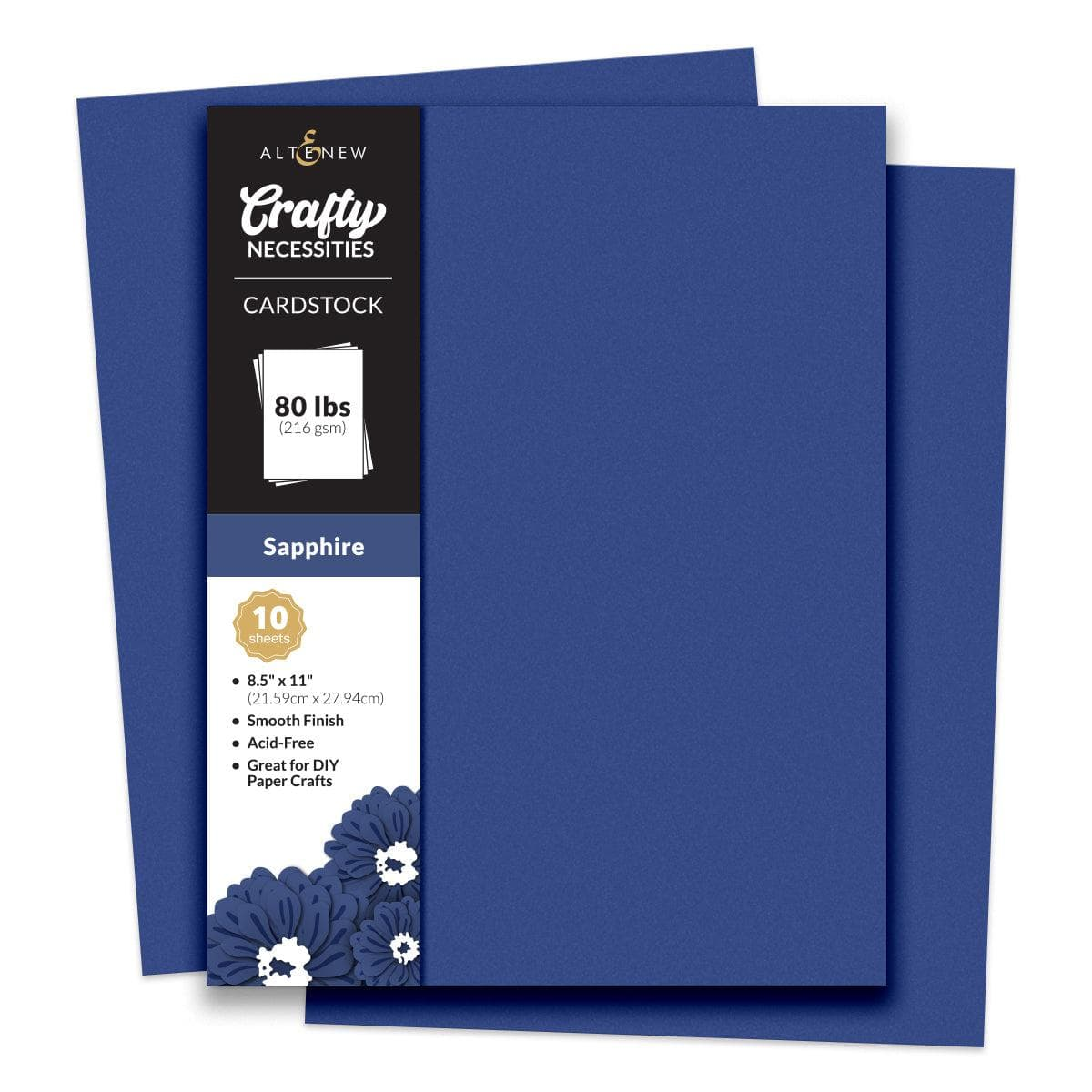 Crafty Necessities 8.5 x 11 Cardstock: Sapphire