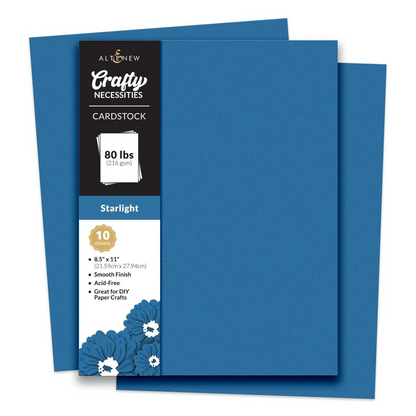 Crafty Necessities 8.5 x 11 Cardstock: Starlight
