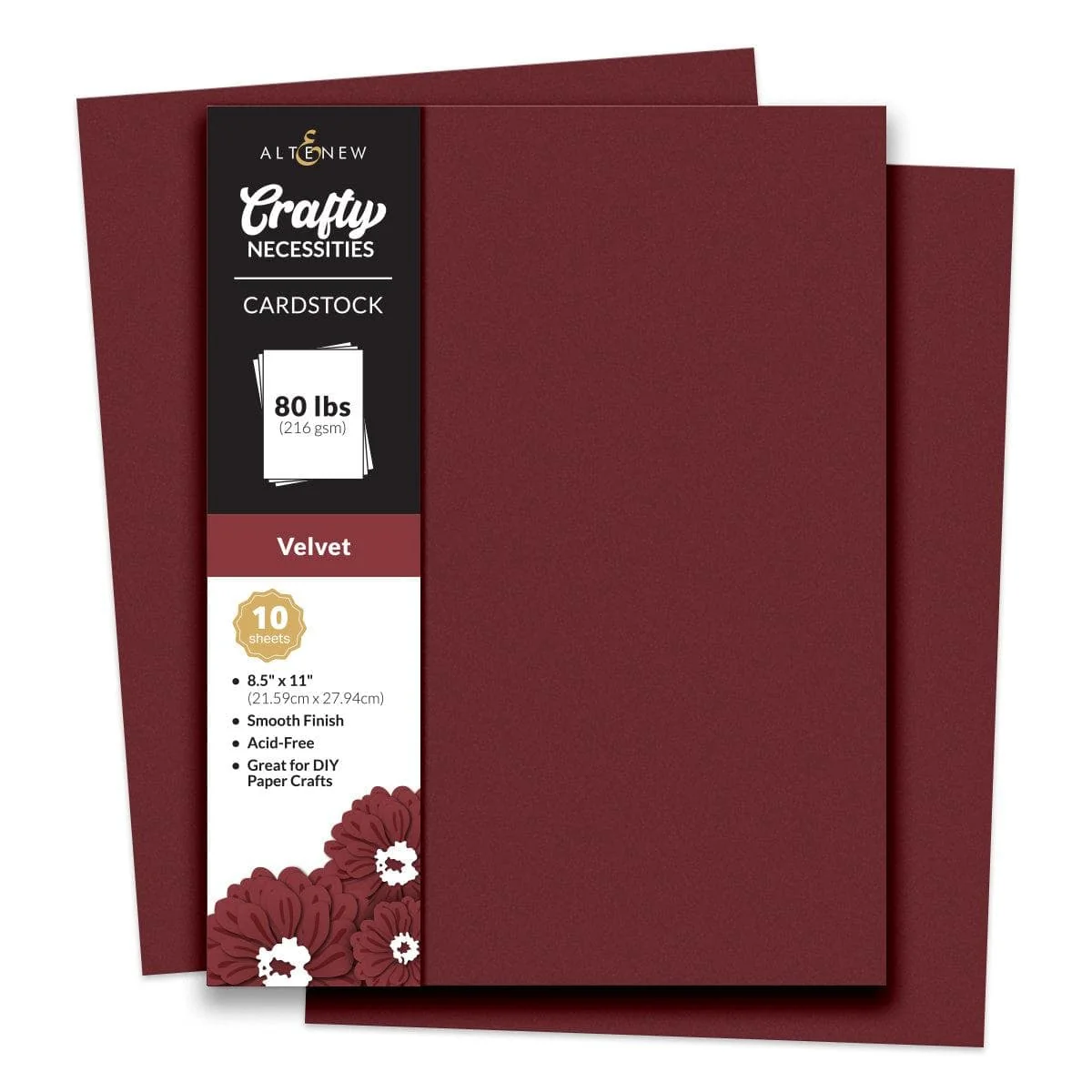 Crafty Necessities 8.5 x 11 Cardstock: Velvet  