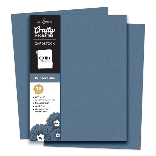 Crafty Necessities 8.5 x 11 Cardstock: Winter Lake
