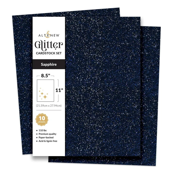 Glitter 8.5x11 Cardstock Sapphire