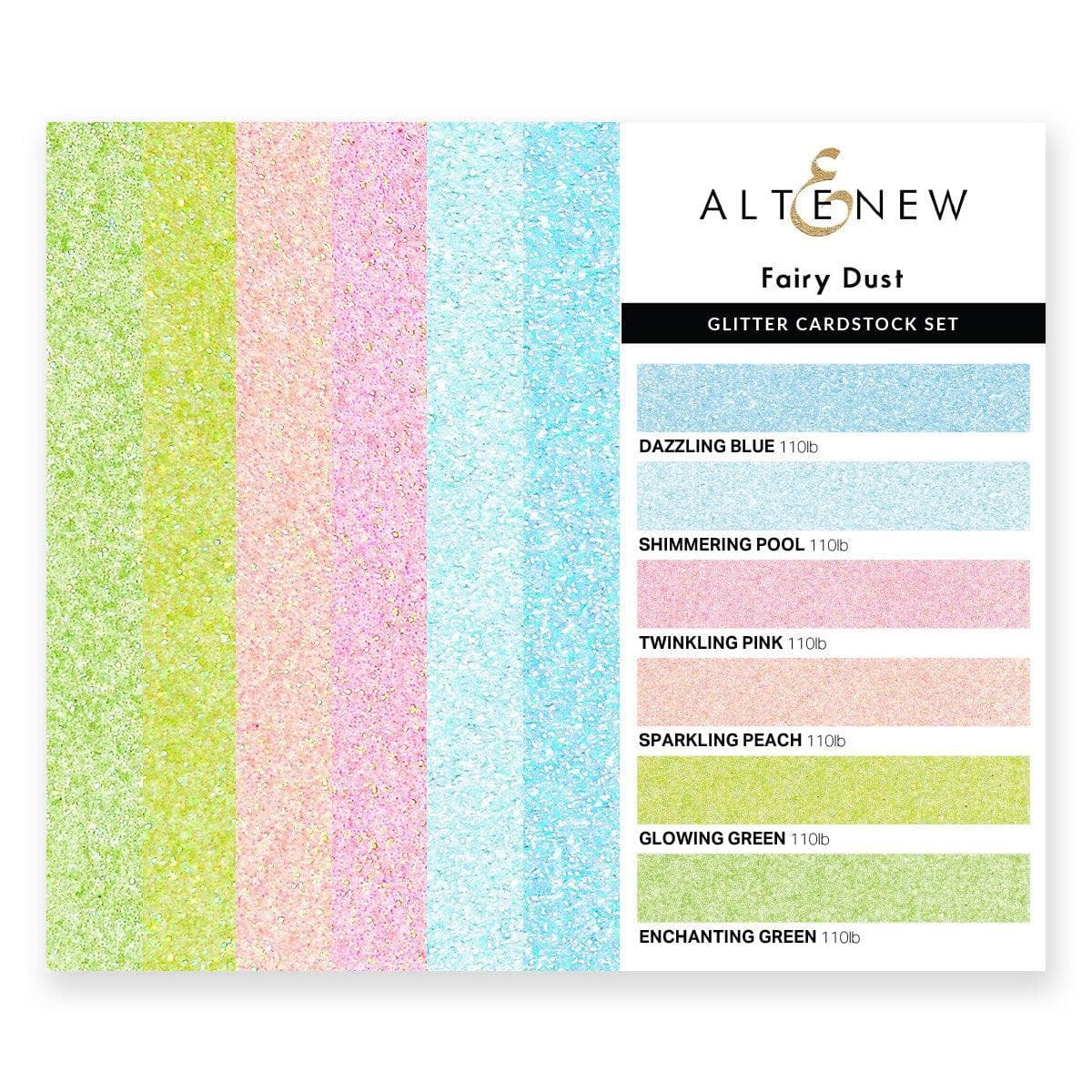 Glitter Gradient 3x6 Cardstock Fairy Dust