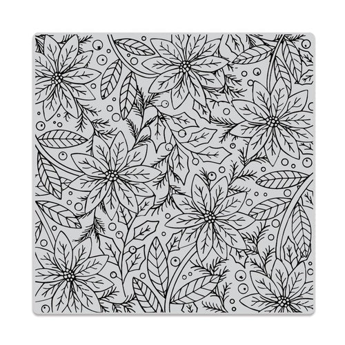 Poinsettia Flowers Bold Prints Stamp