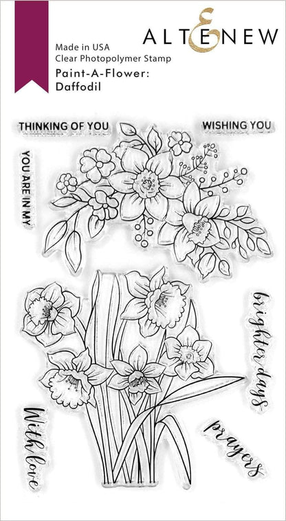 Paint-A-Flower: Daffodil Outline Stamp Set 