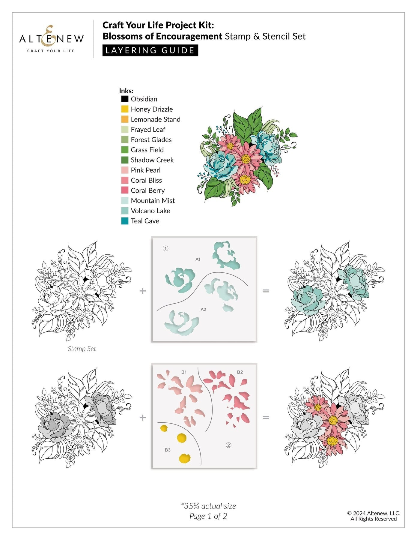 Craft Your Life Project Kit: Blossoms of Encouragement 