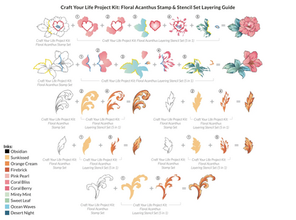 Craft Your Life Project Kit: Floral Acanthus 