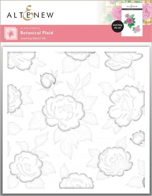 Botanical Plaid Stencils