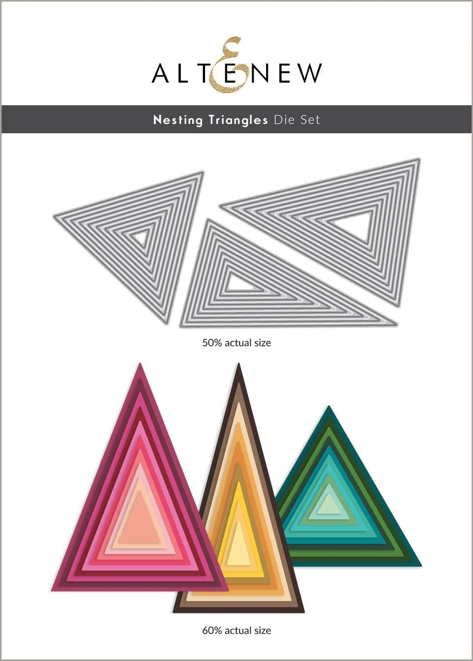 Nesting Triangles Dies