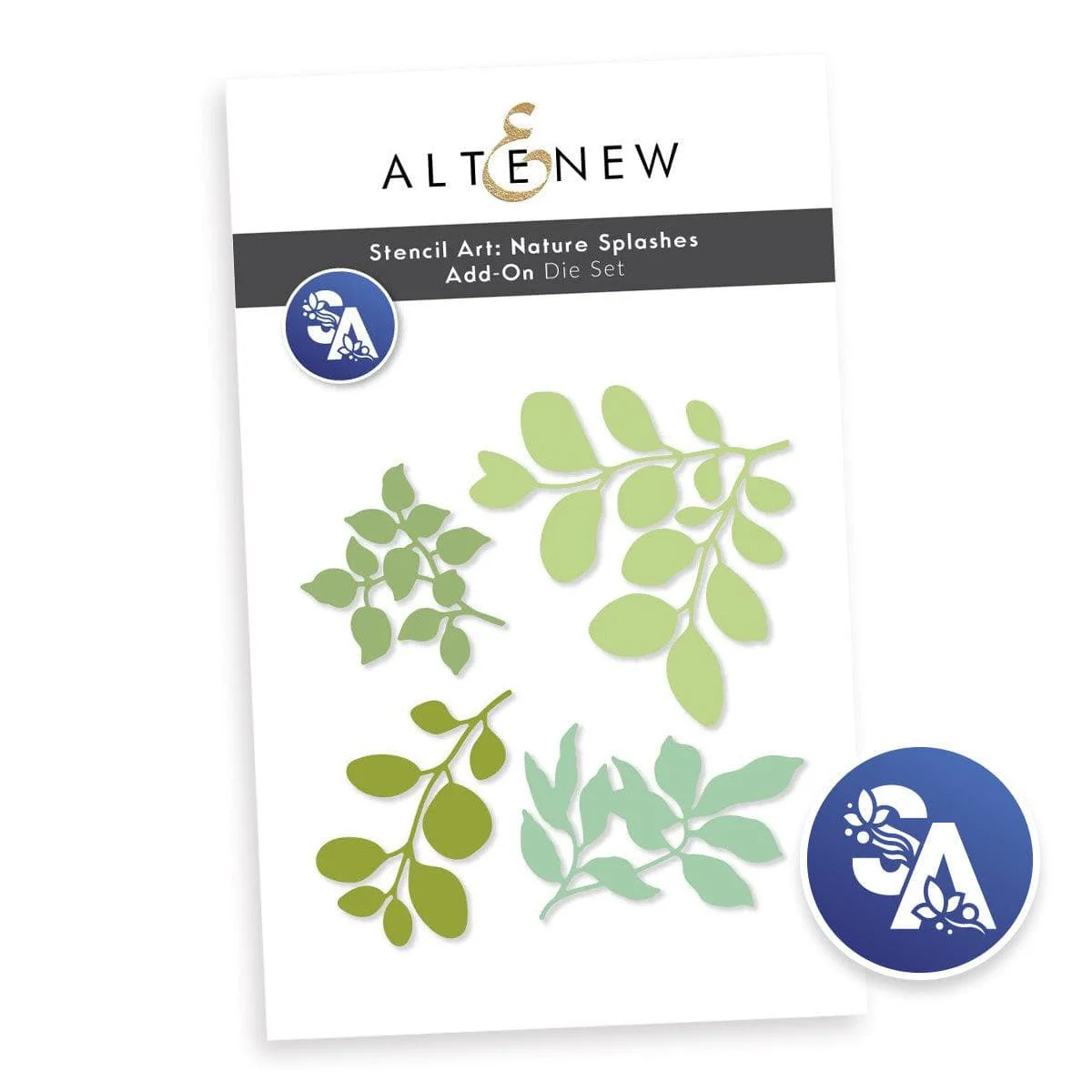 Stencil Art: Nature Splashes Add-on Dies