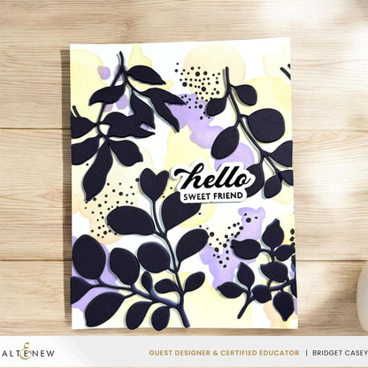 Stencil Art: Nature Splashes Layering Stencils