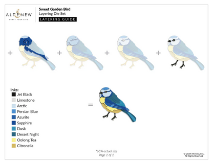 Sweet Garden Bird Layering Dies
