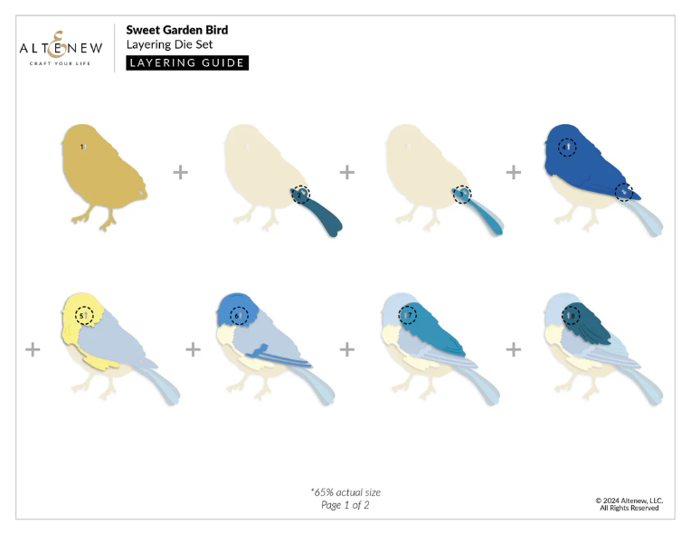 Sweet Garden Bird Layering Dies