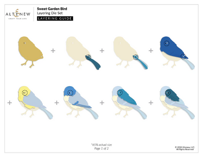 Sweet Garden Bird Layering Dies