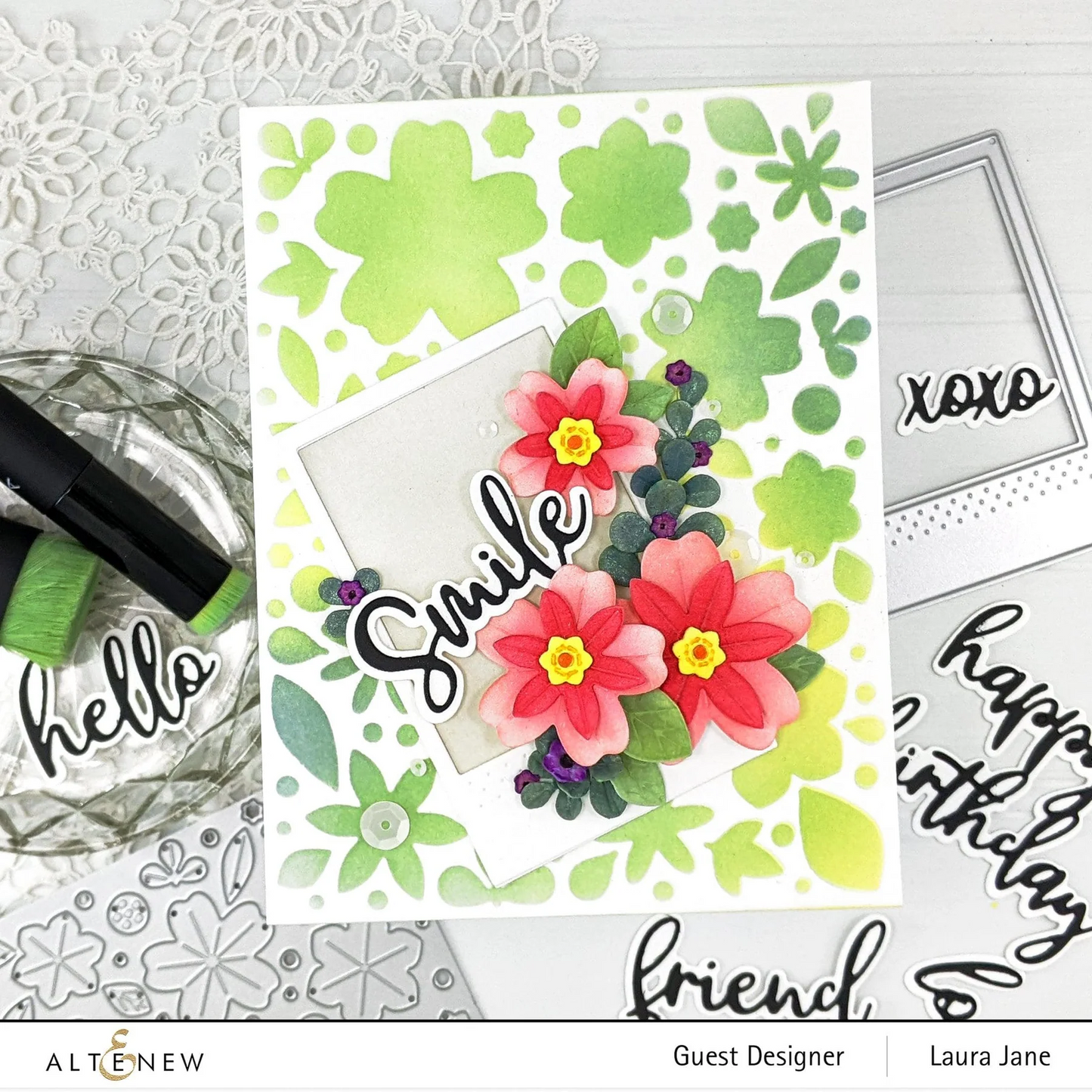 Zero-Waste 3D Floral Cover Die 