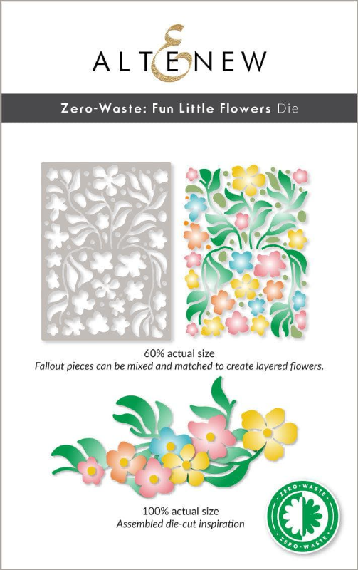 Zero-Waste Fun Little Flowers Die 