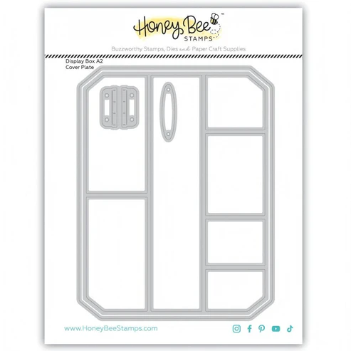 Display Box A2 Cover Plate Honey Cuts